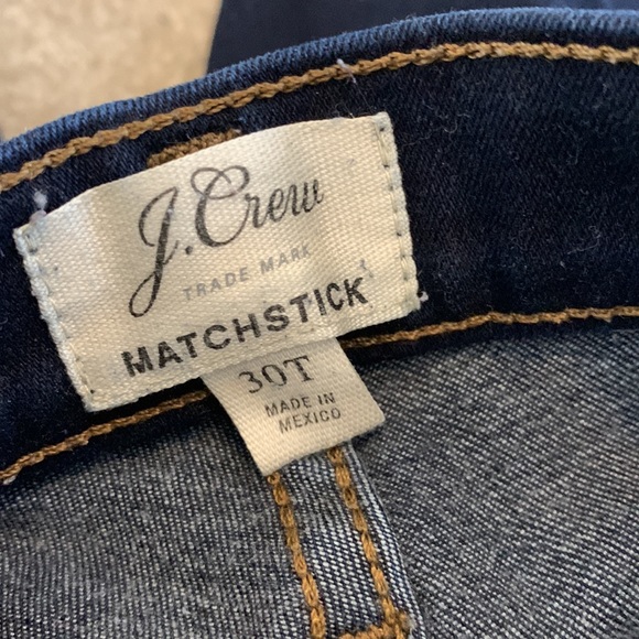 J crew 30Tall Dark Wash Matchstick - Picture 4 of 4